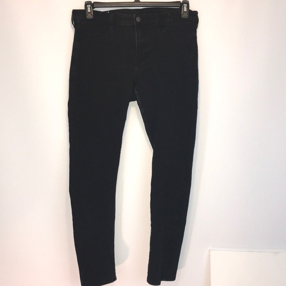 H&M Denim - H&M Skinny Ankle Regular Waist Black Jeans S 34